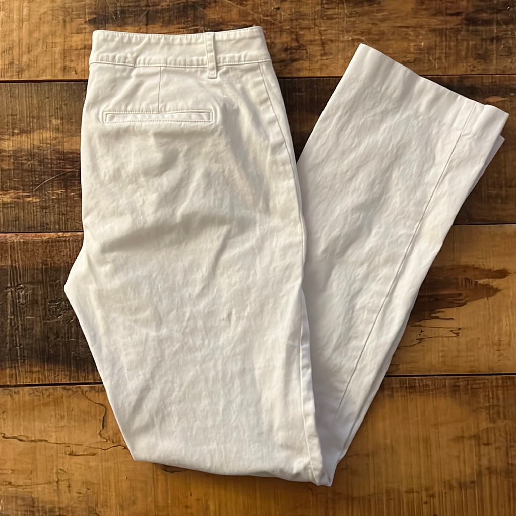Ralph Lauren White Straight-Leg Pants